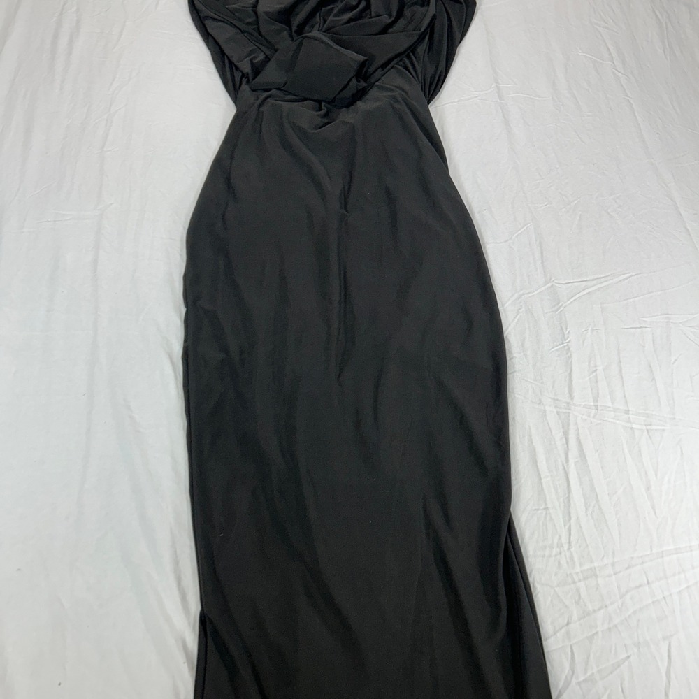 Fashion Nova Deep Down Sleeveless Hooded Maxi Dress Black D9033SL XS NWT - Picture 12 of 15